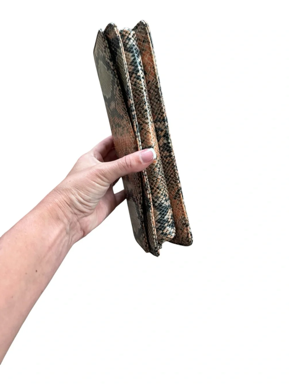 Rebecca Minkoff Jean Convertible Snakeskin Print Clutch or Wallet